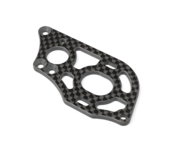 TLR Carbon Motor Plate, 3-Gear Laydown: 22 5.0