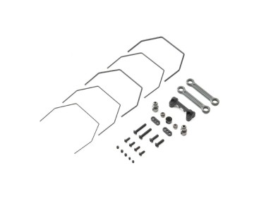 TLR Rear Sway Bar Set, Laydown: 22 4.0