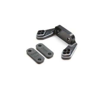 TLR Rear Camber Block, Black, w/Inserts: 22 4.0
