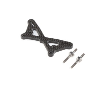 TLR Carbon Front Tower w/Ti Standoffs: 22 5.0