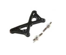 TLR Carbon Front Tower +2mm w/Ti Standoffs: 22 5.0
