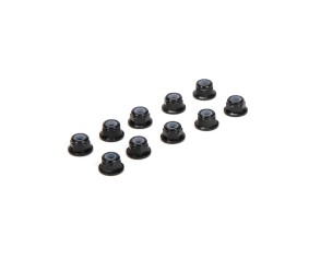 TLR M3 Flanged Aluminum Lock Nuts, Black (10) TLR M3 Flanged Aluminum Lock Nuts, Black (10)