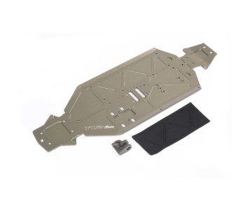 TLR Chassis, -3mm, Rear Brace: 8XE