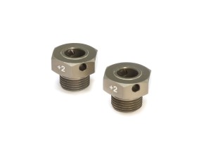 TLR Wheel Hexes, +2mm Wider (2): 8X