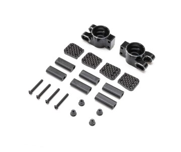 TLR Rear Hub, Aluminum: 8X, 8XE 2.0