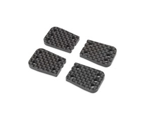 TLR Rear Hub, B Plate, Carbon: 8X, 8XE 2.0