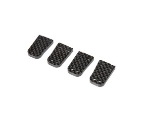 TLR Rear Hub, C Plate, Carbon: 8X, 8XE 2.0