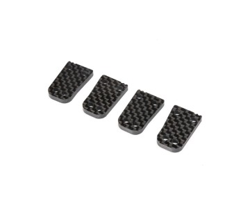TLR Rear Hub, C Plate, Carbon: 8X, 8XE 2.0