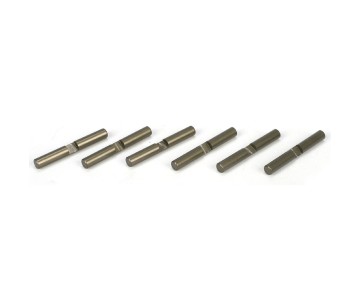 TLR Differential Shaft Set, Aluminum (6): 8B, 8T 2.0