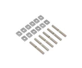 TLR Cross Pins & Support Blocks, Al: 5T, MINI WRC