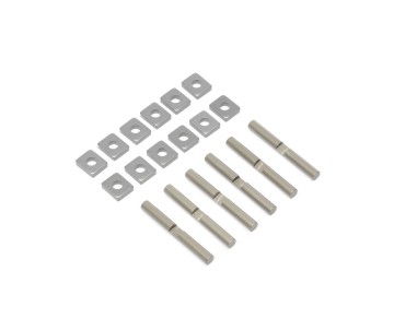 TLR Cross Pins & Support Blocks, Al: 5T, MINI WRC