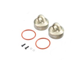 TLR Bleeder Shock Caps, Al (2): 5T, MINI WRC