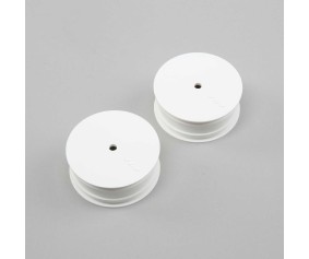 TLR 2.2 Wheel, 12mm Hex, Stiffezel, White (Front) (2): 22 4.0