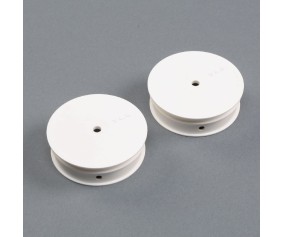 TLR 2.2 Narrow Wheel, 12mm Hex, Stiffezel, White (Front)(2): 22