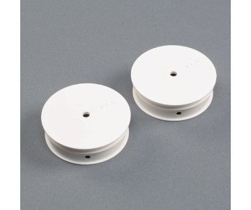 TLR 2.2 Narrow Wheel, 12mm Hex, Stiffezel, White (Front)(2): 22