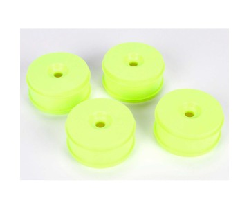 TLR 3.3 Dish Wheel, 17mm Hex, Yellow (4): 8IGHT Buggy 3.0
