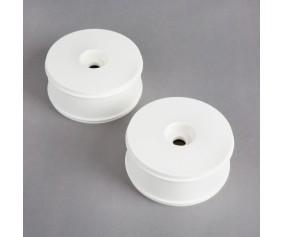 TLR 1/5 Dish Wheel, White (Front/Rear) (2): 5IVE B
