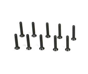 TLR Flathead Screws, M2.5 x 16mm (10)