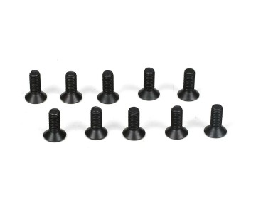 TLR Flathead Screws, M3 x 8mm (10)