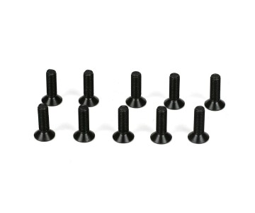 TLR Flathead Screws, M3 x 10mm (10)