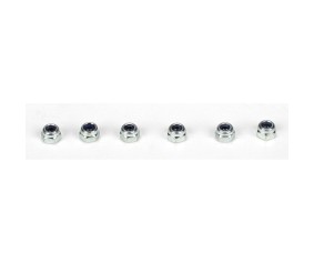 TLR Locknut, M2.5 x .45 x 5mm (6)