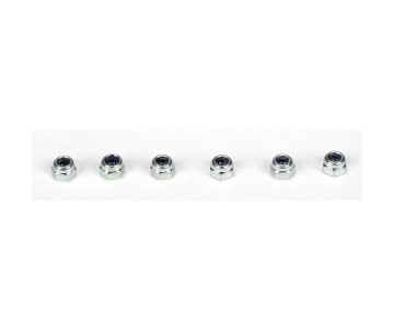 TLR Locknut, M2.5 x .45 x 5mm (6)