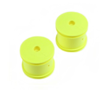 TLR Front/Rear Wheel, Yellow:(2) 22T
