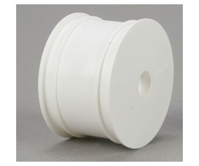TLR 1/10 2.2 Wheel, 12mm Hex, White (Rear) (2): 22