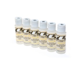 TLR Silicone Shock Oil 6 PACK, 17.5-42.5WT, 150-563CST, 2OZ