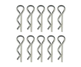 Team Associated Body Clips (Silver) (10)