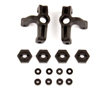 Team Associated Steering Blocks and Wheel Hexes (Reflex 14B/14T)
