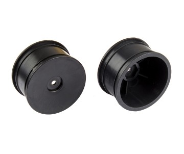 Team Associated Wide Wheels, black, pair (Reflex 14B/14T)