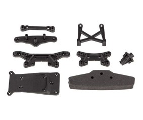 Team Associated Reflex 14R Shock Towers, Bumper, And Skid Plate Set Team Associated Reflex 14R Shock Towers, Bumper, And Skid Plate Set