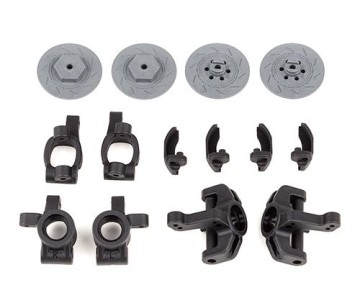 Team Associated Reflex 14R Steering And Caster Blocks, Rear Hubs, And Brake Discs