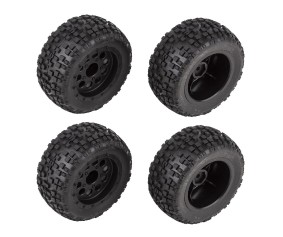 Team Associated Reflex 14MT Tires and Wheels, Mounted Team Associated Reflex 14MT Tires and Wheels, Mounted