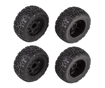 Team Associated Reflex 14MT Tires and Wheels, Mounted