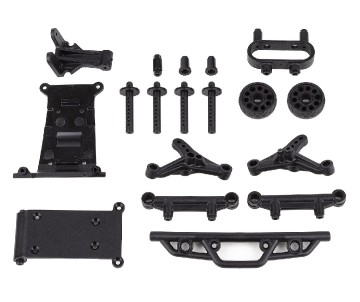 Team Associated Reflex 14MT Bumper, Wheelie Bar, Body Mount Set