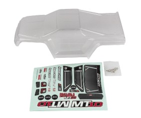 Team Associated RIVAL MT10 Body V2, Clear