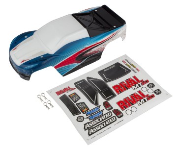 Team Associated Rival MT10 Body, red/blue