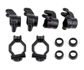 Team Associated RIVAL MT8 Caster Blocks, Steering Blocks, Rear Hubs Set