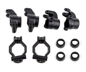 Team Associated RIVAL MT8 Caster Blocks, Steering Blocks, Rear Hubs Set