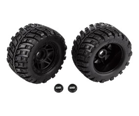 Team Associated RIVAL MT8 Tires and Wheels, mounted
