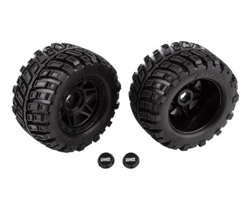 Team Associated RIVAL MT8 Tires and Wheels, mounted