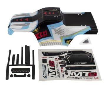Team Associated RIVAL MT8 Body Set, painted