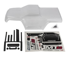 Team Associated RIVAL MT8 Body Set, clear