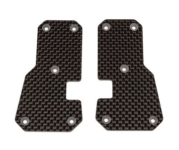 Team Associated SR7 FT Arm Inserts, carbon fiber
