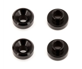 Team Associated Servo Washers, aluminum, black (4)