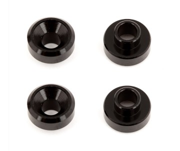 Team Associated Servo Washers, aluminum, black (4)