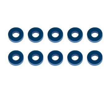 Team Associated Washers, 7.8x3.5x2.0mm, blue aluminum