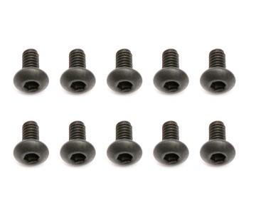 Team Associated Screws, M2x0.4x4 mm BHCS (10pcs) 